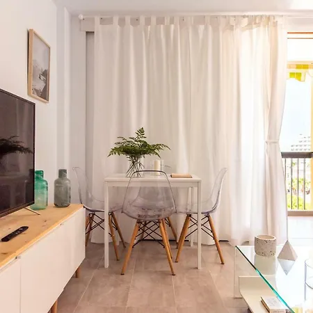 Apartment Homeforguest Beach Apt With Sea View & Pool, 50 Steps To The Sea Playa Fanabe